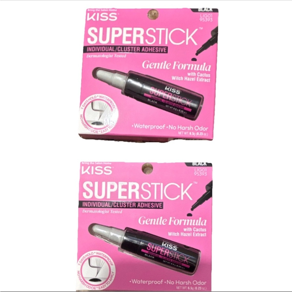 Kiss Gentle Formula Lash Adhesive - Pink Packaging